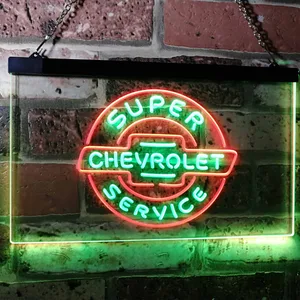 Chevrolet Super Service Neon-Like LED Sign
