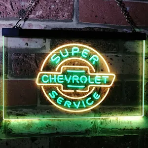 Chevrolet Super Service Neon-Like LED Sign