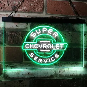 Chevrolet Super Service Neon-Like LED Sign