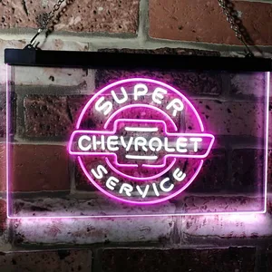 Chevrolet Super Service Neon-Like LED Sign