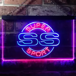 Chevrolet Super Sport SS Neon-Like LED Sign