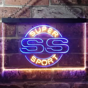 Chevrolet Super Sport SS Neon-Like LED Sign