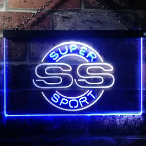 Chevrolet Super Sport SS Neon-Like LED Sign