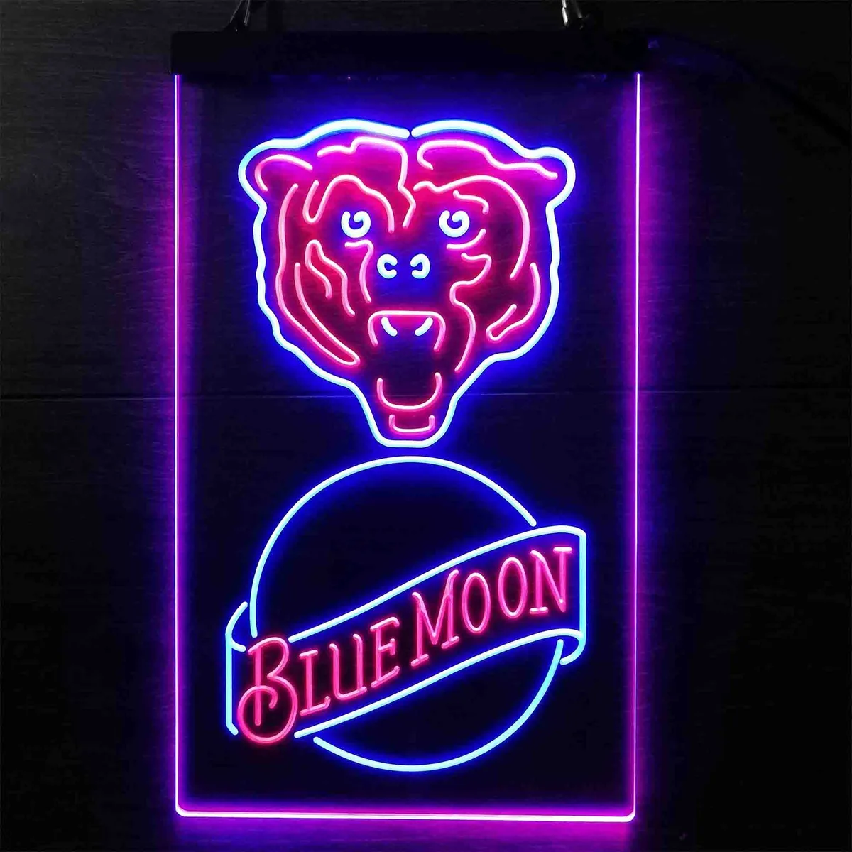 Chicago Bears Blue Moon Neon-Like LED Sign