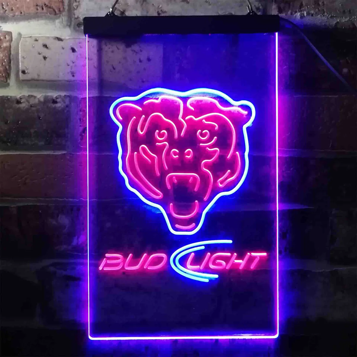 Chicago Bears Bud Light Neon-Like LED Sign