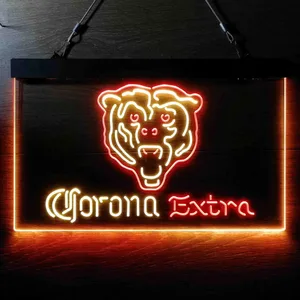 Chicago Bears Corona Extra Neon-Like LED Sign