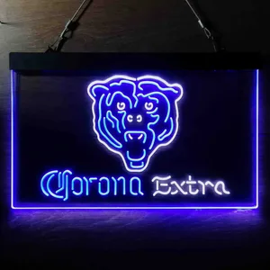 Chicago Bears Corona Extra Neon-Like LED Sign