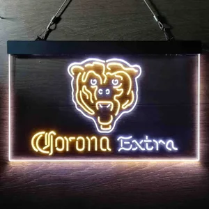 Chicago Bears Corona Extra Neon-Like LED Sign