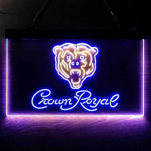 Chicago Bears Crown Royal Neon-Like LED Sign
