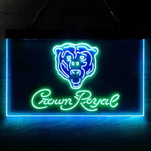Chicago Bears Crown Royal Neon-Like LED Sign