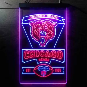 Chicago Bears EST 1920 Neon-Like LED Sign