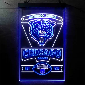 Chicago Bears EST 1920 Neon-Like LED Sign