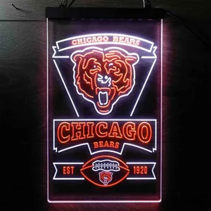 Chicago Bears EST 1920 Neon-Like LED Sign