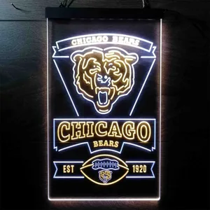 Chicago Bears EST 1920 Neon-Like LED Sign