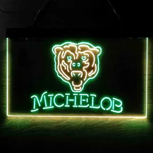 Chicago Bears Michelob Neon-Like LED Sign