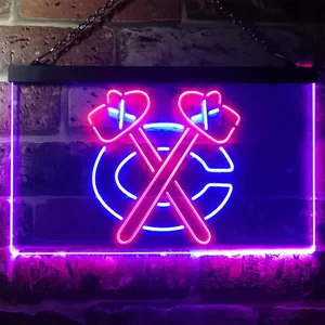 Chicago Blackhawks Logo 1 Neon-Like LED Sign
