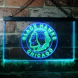 Chicago Blackhawks Logo 2 Neon-Like LED Sign