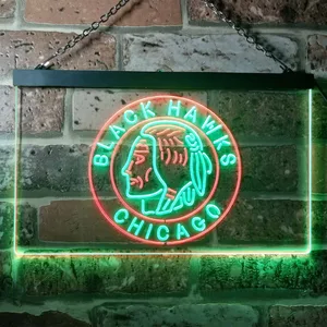 Chicago Blackhawks Logo 2 Neon-Like LED Sign