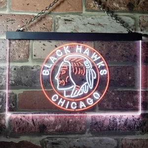Chicago Blackhawks Logo 2 Neon-Like LED Sign