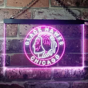 Chicago Blackhawks Logo 2 Neon-Like LED Sign