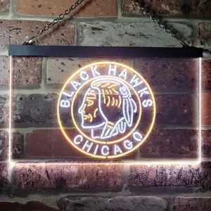 Chicago Blackhawks Logo 2 Neon-Like LED Sign
