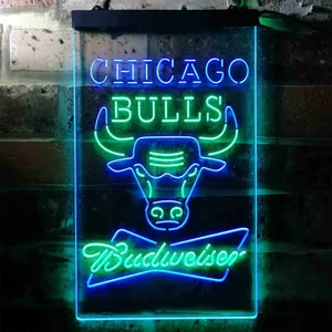 Chicago Bulls Budweiser Neon-Like LED Sign