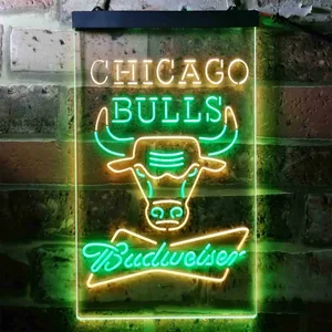 Chicago Bulls Budweiser Neon-Like LED Sign