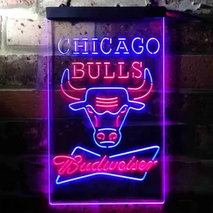 Chicago Bulls Budweiser Neon-Like LED Sign
