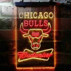 Chicago Bulls Budweiser Neon-Like LED Sign