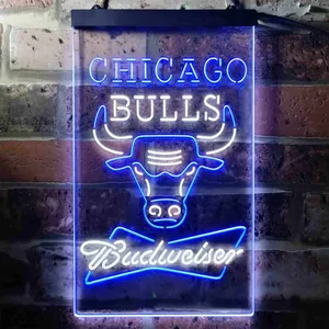 Chicago Bulls Budweiser Neon-Like LED Sign