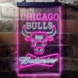 Chicago Bulls Budweiser Neon-Like LED Sign