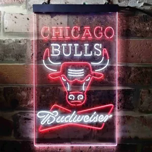 Chicago Bulls Budweiser Neon-Like LED Sign