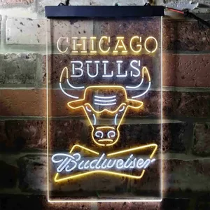 Chicago Bulls Budweiser Neon-Like LED Sign