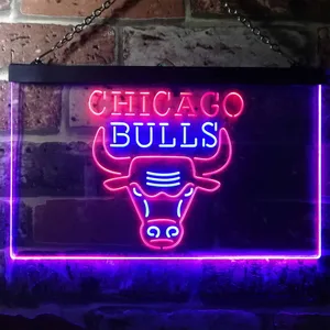 Chicago Bulls Logo 1 Neon-Like LED Sign - Legacy Edition