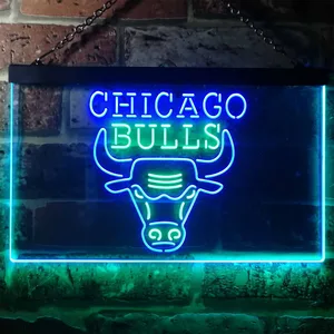Chicago Bulls Logo 1 Neon-Like LED Sign - Legacy Edition