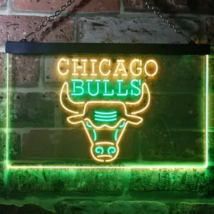 Chicago Bulls Logo 1 Neon-Like LED Sign - Legacy Edition