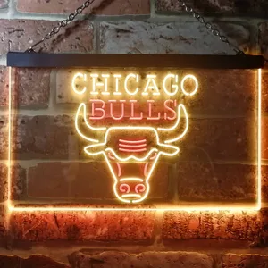Chicago Bulls Logo 1 Neon-Like LED Sign - Legacy Edition