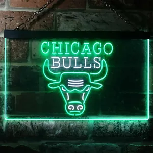 Chicago Bulls Logo 1 Neon-Like LED Sign - Legacy Edition