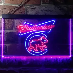 Chicago Cubs Budweiser Neon-Like LED Sign