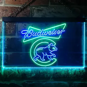 Chicago Cubs Budweiser Neon-Like LED Sign