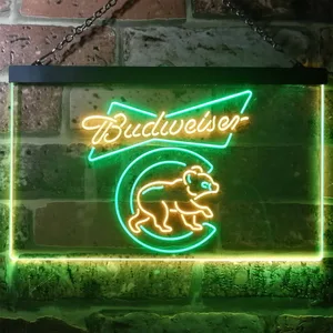 Chicago Cubs Budweiser Neon-Like LED Sign