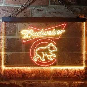 Chicago Cubs Budweiser Neon-Like LED Sign