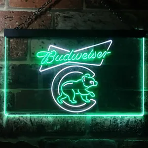 Chicago Cubs Budweiser Neon-Like LED Sign