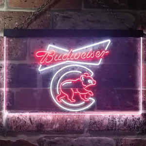Chicago Cubs Budweiser Neon-Like LED Sign