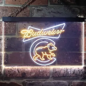 Chicago Cubs Budweiser Neon-Like LED Sign