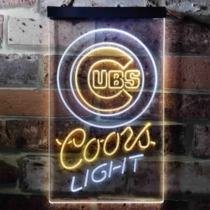 Chicago Cubs Coors Light Neon-Like LED Sign