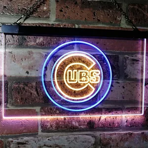Chicago Cubs Logo 1 Neon-Like LED Sign