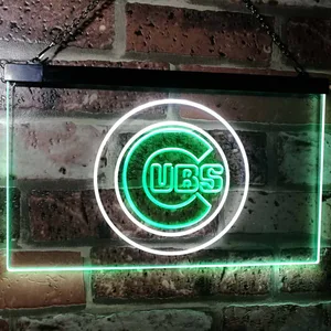 Chicago Cubs Logo 1 Neon-Like LED Sign