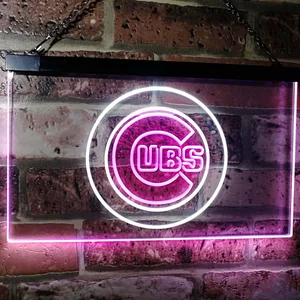 Chicago Cubs Logo 1 Neon-Like LED Sign