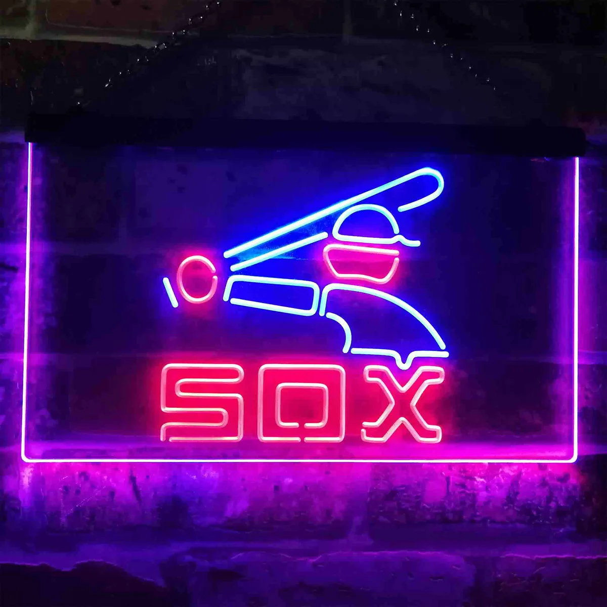 Chicago White Sox Logo 2 Neon-Like LED Sign - Legacy Edition